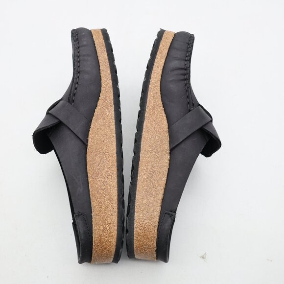 Birkenstock Buckley Oiled Leather Clogs Black Women's EU Size 37 / US 6 Slip On - Picture 6 of 10